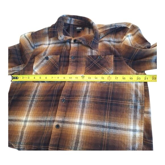 Men's Brushed Flannel Button-Down Shirt Urban Pipeline 100% Cotton Rustic Sz M - Picture 6 of 12